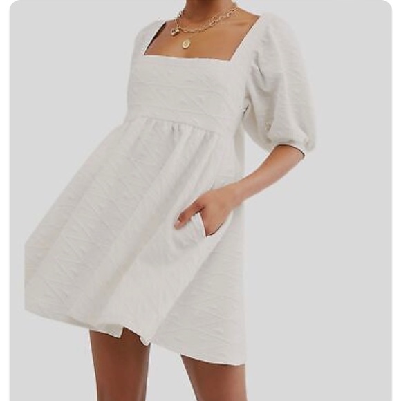 Free People Dresses & Skirts - Free People Violet White Mini Dress
